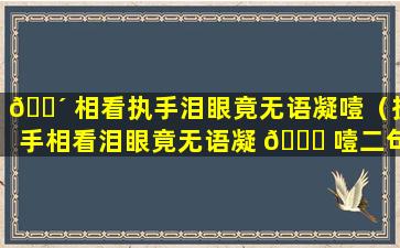 🌴 相看执手泪眼竟无语凝噎（执手相看泪眼竟无语凝 🐞 噎二句所属的词牌名）